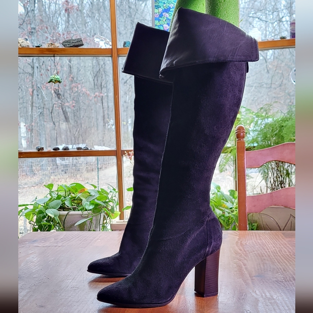 Alexandre Birman Black S Over the Knee Boots 37